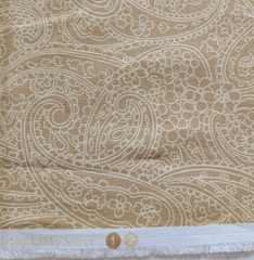 Hobby Lobby Cotton Quilt Fabric Tan Tone on Tone Paisley 44″ W x 1¾ Yards