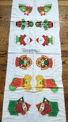 Vintage Spring Mills Inc. 6 Christmas Ornaments Fabric Panel #7470 Cut & Sew