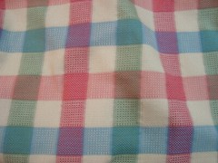 Vtg 1 of 6 yd Tartan Plaid Fabric 9 oz Cotton Party Drapery 57″ x 36″ BTY