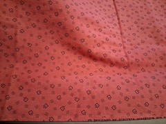 Virginia Robertson For Fabri- Quilt Pink And Black Cotton Fabric 44″ X 42″