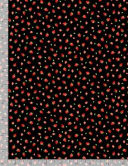 Food Fruit Strawberry Fabric Strawberries Cotton Timeless Treasures C1048 Yard