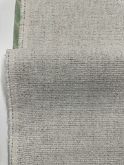 Holly Hunt/ Great Plains Heathered Ottoman: Frost, 12y11in, Soft Textured
