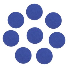 8pcs 3 Inch Round Adhesive Backed Felt for Household Application, Blue