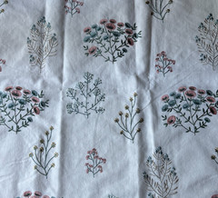 Clarke& Clarke Floris Eau De Nil Fabric Remnant 24″x24″