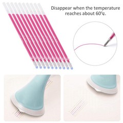 Pssopp 100pcs Red Heat Erasable Pens Refill Fabric High Temperature Default
