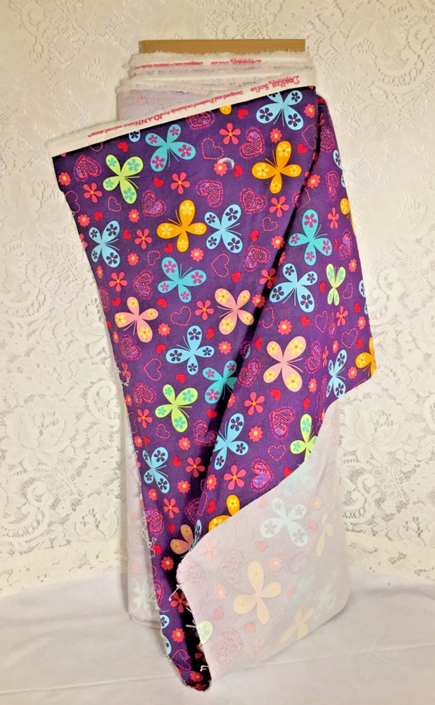 Doodles Fabric/Material DD Twin Sofia Butterfly Printed Denim