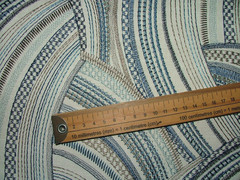 Fabric Remnants Embroidered Woven 75cms iLiv Aqualis Twilight Cushion Upholstery