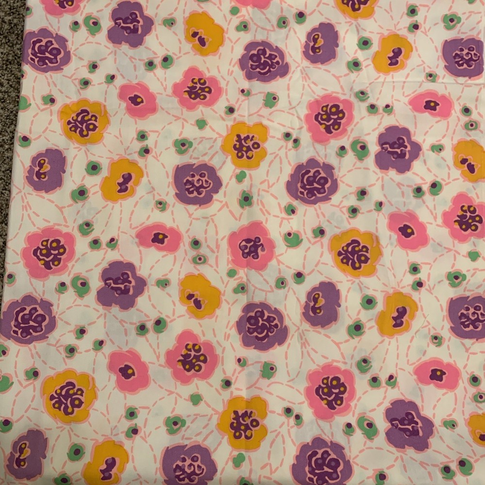 Floral Fabric 3 Yards Multicolor Klopman Mills Inc Sewing Quilting (RH)