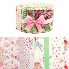 2.56×20 Inch Jelly Roll Floral Assorted Bundles Precut Fabric Strips 42 PCS