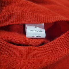 6pc CASHMERE Sweaters Tops Lot Crafts Cutter Flaws Holes Upcycle Fabric DIY