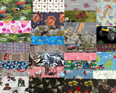 Assorted Novelty Cotton – 1/2 Yard Cuts – 40 Prints- Fabric Bundle
