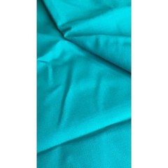 62″ width Cotton teal fabric – vintage sold by 1/2 yard, 1 yd avail