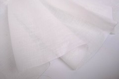 100% linen light white fabric SHEER weight 95gsm gauze flax Lithuanian Linen