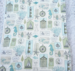 Richloom Solarium Outdoor Fabric – Coastal Spa Nautical Beach- 4 Yds X 45″W RARE