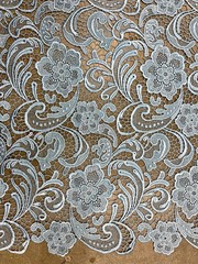 Maggie LIGHT BLUE Guipure Venice Heavy Lace Fabric by the Yard – 10019