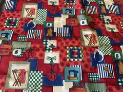 VTG Quilt Cotton Sewing Fabric Spring Notion Machine Cottagecore 3.75 Yards 44″