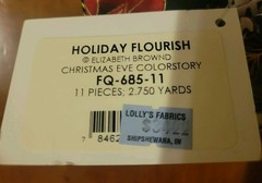 Robert Kaufman Holiday Flourish Fat Quarter Bundle 11 Pieces 2.750 Yards Quilt