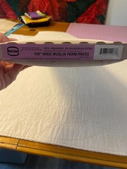 3.5 Yds Roc-lon Unbleached 108″ Wide Muslin Perm Press Fabric # 5120