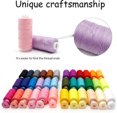 72Pcs Sewing Thread kit, 36 Assorted Colors Machine Threads with 36 Color