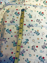 VTG Classic Cotton Novelty Pastel Gingham Bunnies Dots & Balloons on Cream BTFQ