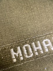 Vintage ‘88 Ormezzano 52% Mohair 48% Wool Olive Drab Italian Suiting 2.7m 280g/m