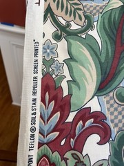 STANLEY KING STUDIO screen print chintz Floral Fabric 53.5″w- 9.66 yards (29 ft)