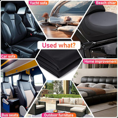 Black Marine Vinyl Fabric: 54″X36″ Faux Leather for Boat Seats | Grain Vinyl Lea