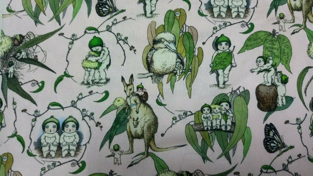 Gorgeous May Gibbs Gumnut Babies Fabric (50cm x 50cm)
