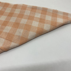 100% Knitted Cotton Jersey 260gsm- Digitally Printed Gingham Pink Pattern Fabric