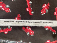 Lot 3 Yds Classic Cars Fabric Cotton Red Truck Route 66 Quilting Sewing 1 Yd Ea