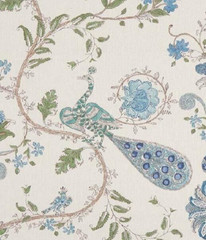 NINA CAMPBELL OSBORNE & LITTLE CURTAIN FABRIC DESIGN Parvani 6.4 MTR COLOURWAY 5