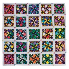 Velvet Collaborative Art Wall Hanging Quilt Pattern Craft Kit