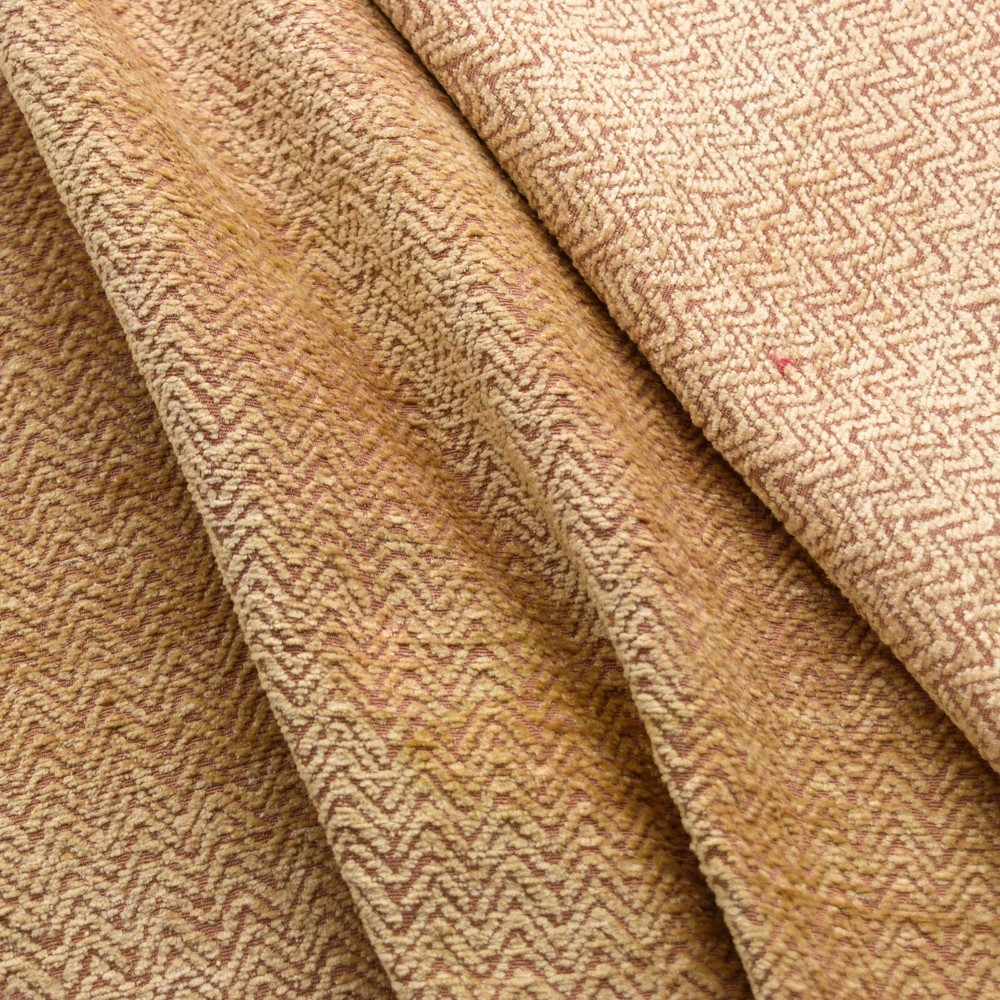 Reversible Chevron Motif Chenille Cotton/Rayon Blend Upholstery Fabric | 2.3yds
