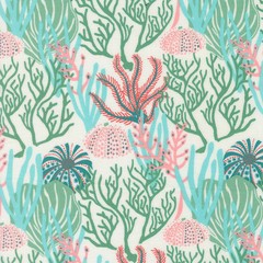 MODA – Reef by Kate Spain – Coral Reef Landscape and Nature – Seaweed 1/4yd