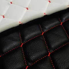 Faux Leather Fabric Foam Quilted Waterproof DIY Car Seat Mat Upholstery Material