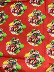 Super Mario Bros. Yoshi Custom Cotton Fabric FQ 18” By 28” New