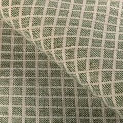 Brunschwig & Fils Square Grid Weave Fabric Chiron Texture Leaf 1.9yd 8023155.316