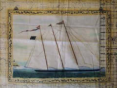 Tall Ships Quilt Fabric Panel 11″x16″ Nautical Ocean Sea Sailing B