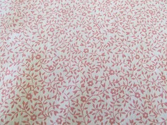 SOLD PER YARD Pink Calico Small Floral Print Polyester Blend Multipurpose fabric