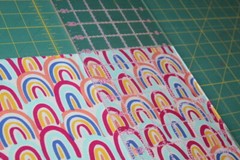 GIRL Girls Fabric Fat Quarter FQ {100% COTTON} Rainbows Rainbow Colorful HAPPY