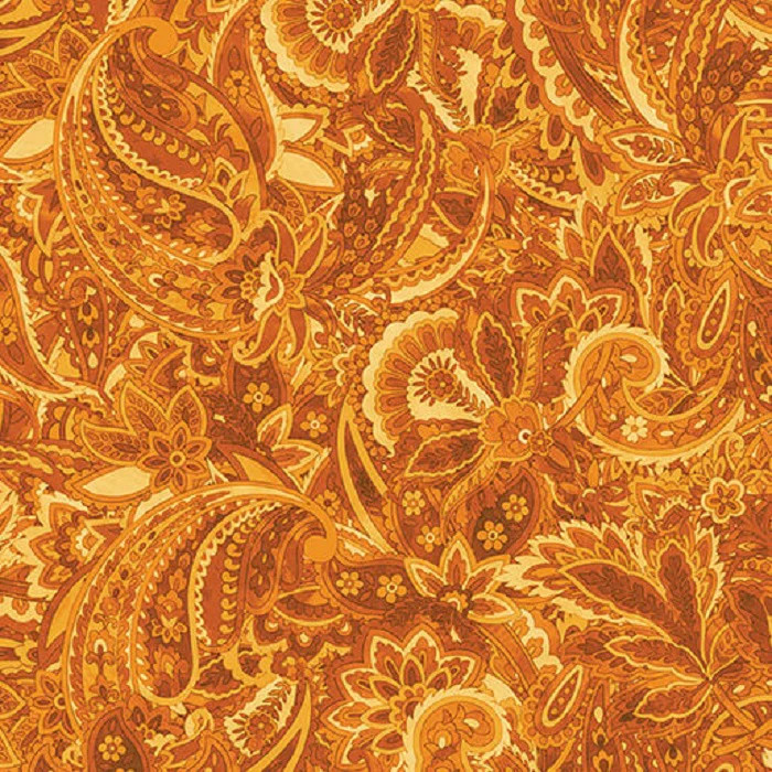 BENARTEX – Harvest Beauty By Kanvas Studio – Paisley Scroll – Golden Amber ,1/4