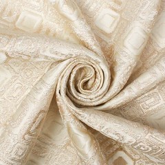 Geometric Square Extra Wide Metallic 110″ Heavyweight Upholstery Jacquard Fabric