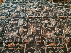 Hoffman California Fabrics 1989 African Tribal Print 2 Yards New Old Stock 42” W