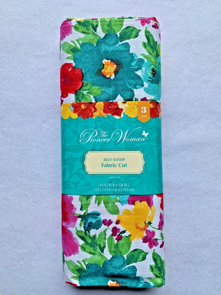 Pioneer Woman Fabric Breezy Blossom 3 Yard Cut 100% Cotton 44″ W x 108″ L NEW