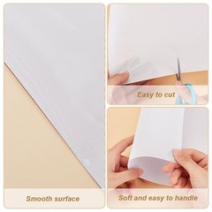 Custom Fursuit Eye Mesh White PVC 39×11.8inch 0.2mm Thick Hole 0.5mm Waterproof
