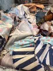 Fabric Scrap Bundle Mixed Patterns & Colors For Crafting Quilting & DIY Projects