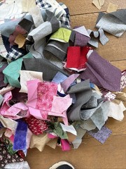 Vintage Cotton Fabric Scraps For Crumb Quilts & Crafts Junk Journal 5 Pounds LOT