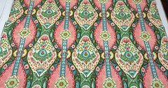 COVINGTON LALITA BLOSSOM PINK D4175 FLORAL STRIPES MULTIUSE FABRIC BY YARD 54″W