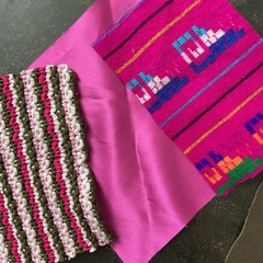 Boho Revival Fragment Pack, 30 Vintage & Reclaimed Fabric Pieces, Textile Art