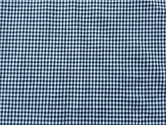 Black White Gingham Cotton Poplin Stretch Woven Fabric by the Yard Yarn Dye